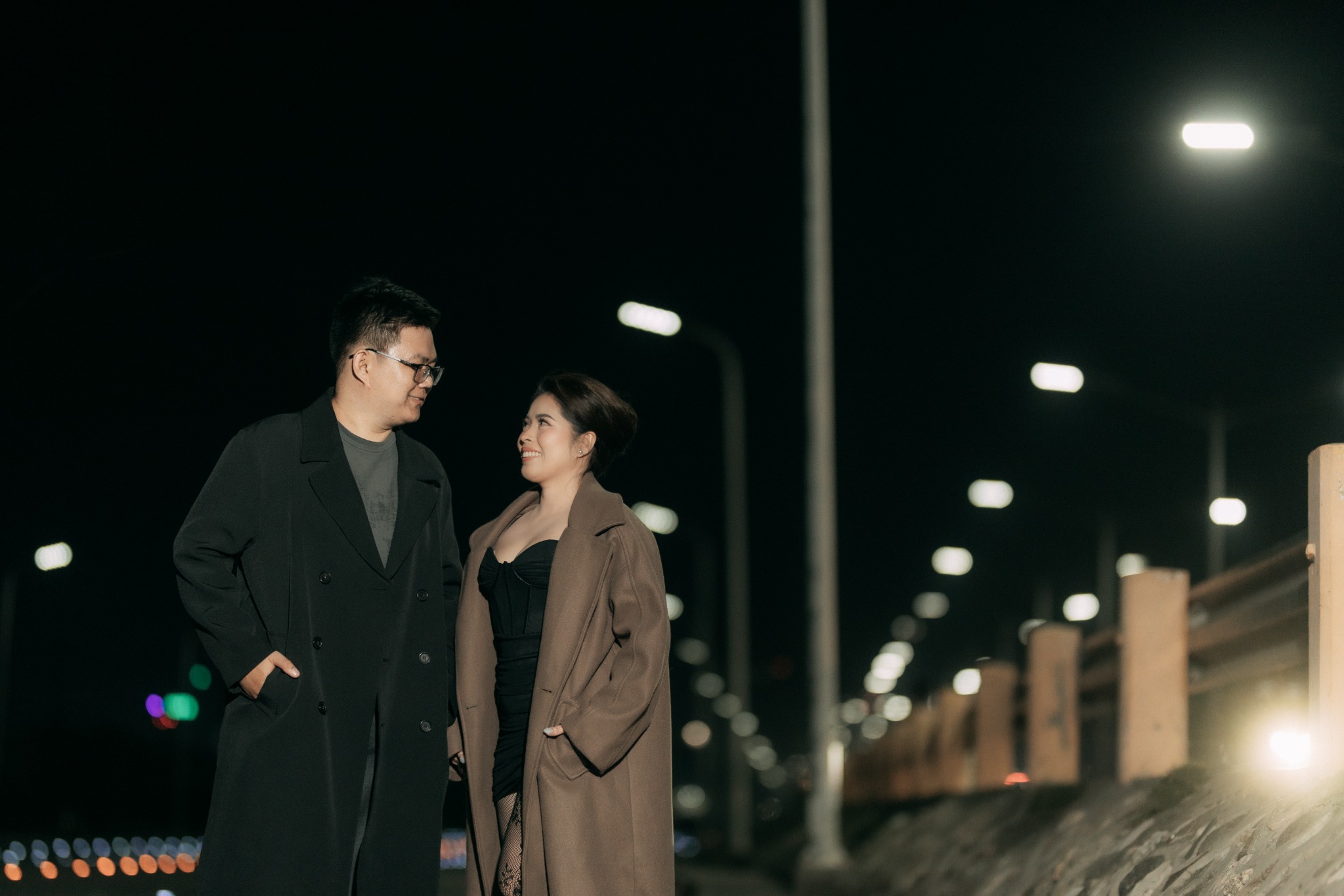 Emie and Renz in elegant evening attire